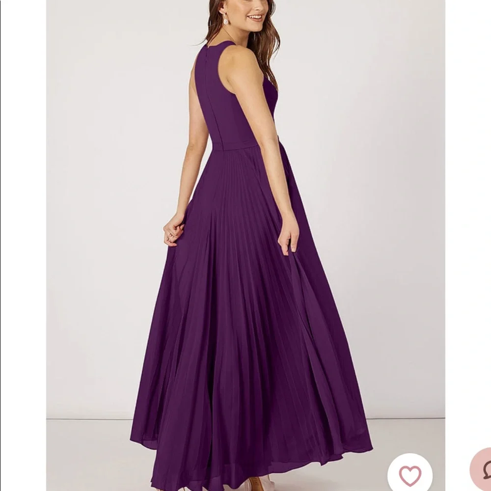 Azazie Lindie in Grape - Picture 3 of 7